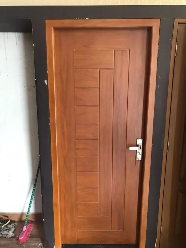 Mahogany Grooved Solid Door